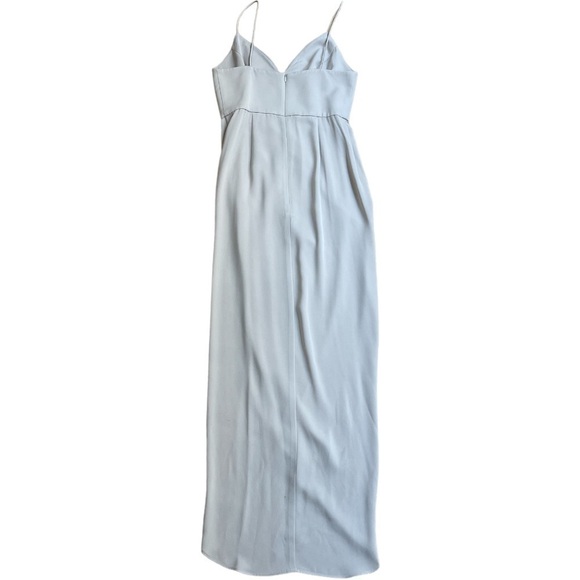 SHONA JOY Gray Draped Midi Slip Dress | Spaghetti Straps size 2 - Picture 7 of 9
